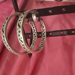 Chic Silver Hoop Earrings